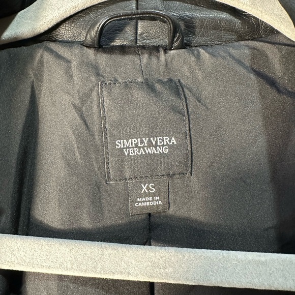 NWOT women’s Simply Vera Vera Wang Moto jacket SZ XS - Picture 5 of 7